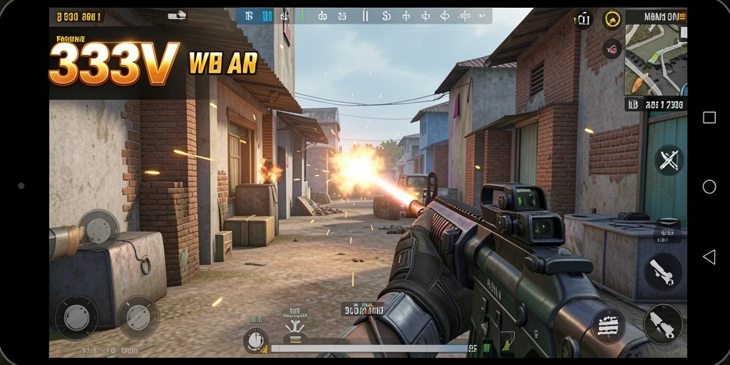 Tampilan gameplay menegangkan dari 333V dalam aksi.