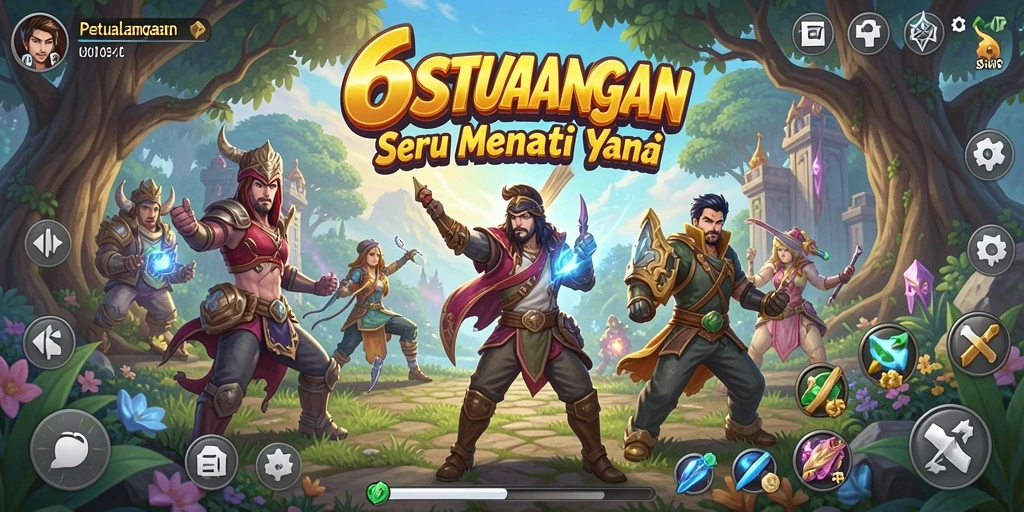 Tampilan gameplay dari 6SVIP menampilkan petualangan menarik dan grafis yang menakjubkan.