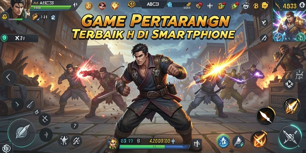 Tangkapan layar gameplay pertarungan mendebarkan di ABC33.