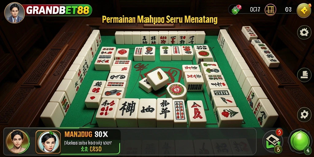 Tampilan gameplay Mahjong yang menarik di GRANDBET88.