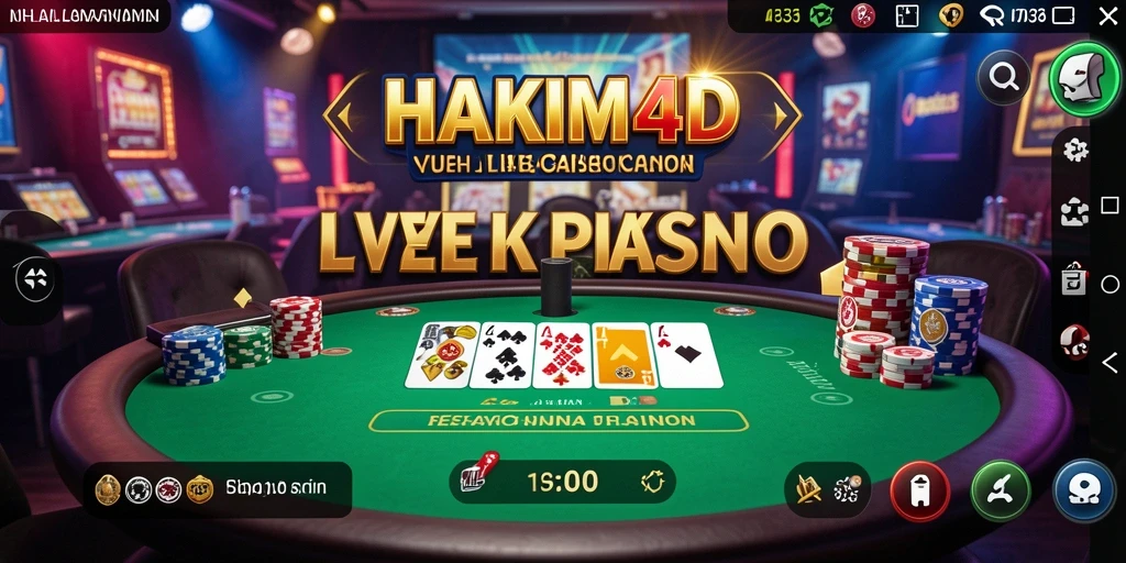 Tampilan grafik HAKIM4D yang menarik dalam permainan Live Casino.