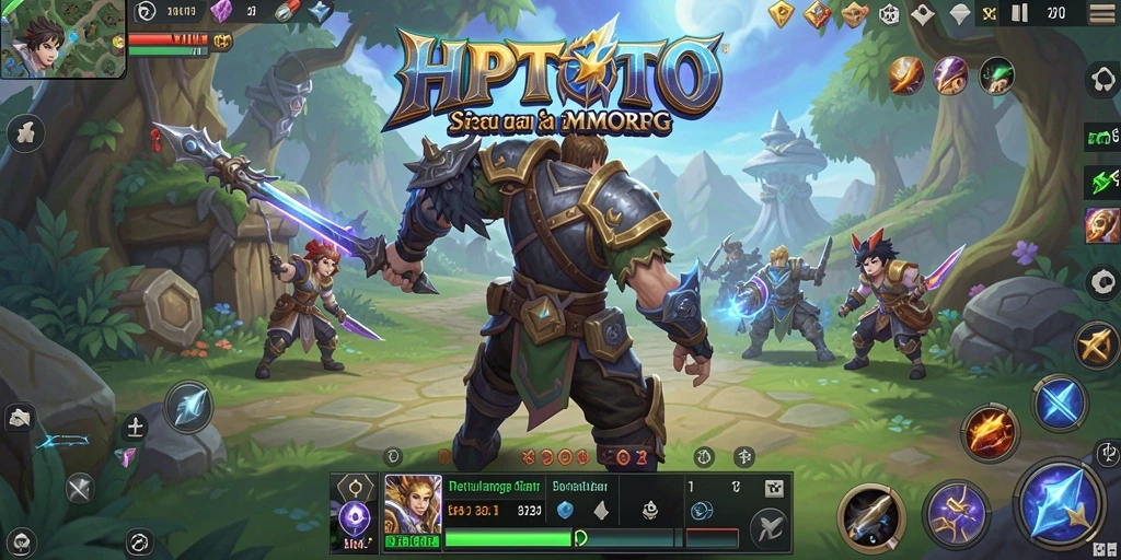 Tampilan gameplay menakjubkan dalam HPTOTO di dunia MMORPG.