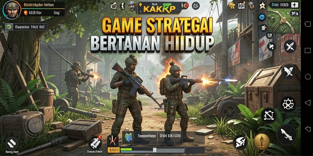 Tampilan menarik dari gameplay KAKRP yang intens dan strategis.