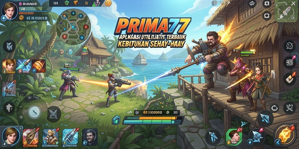 Tampilan screenshot utama PRIMA77 dengan antarmuka pengguna yang intuitif.