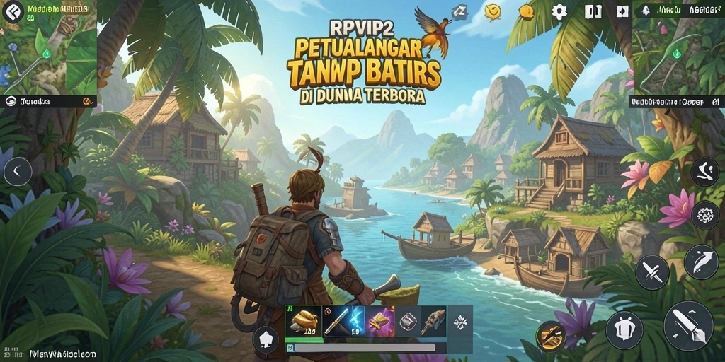 Tampilan gameplay RPVIP2 yang memukau dan interaktif di dunia terbuka.